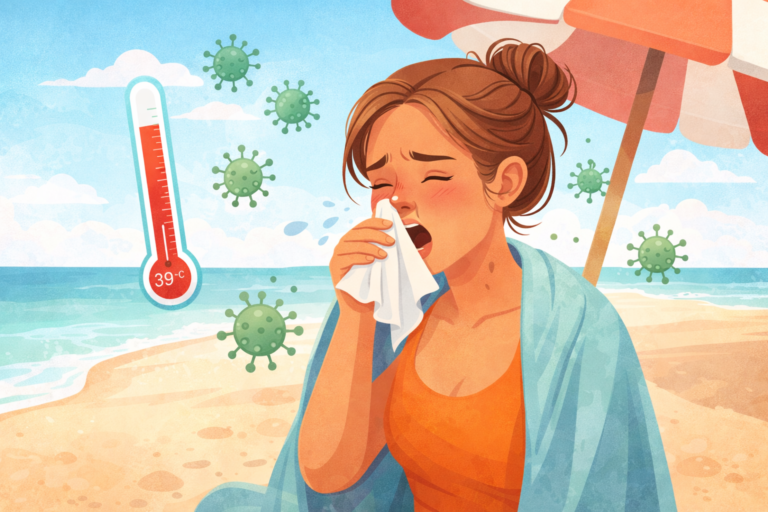 gripe no verão